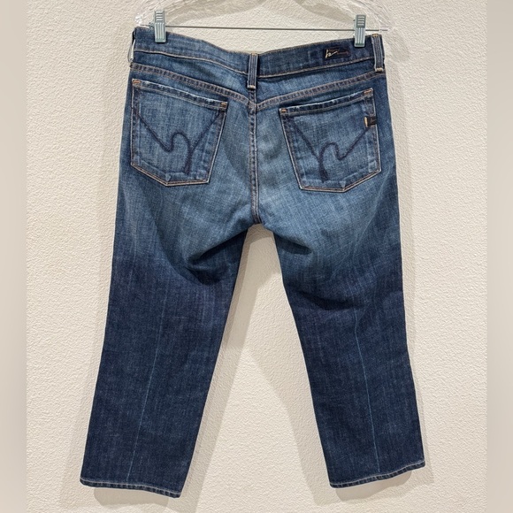 Citizens of Humanity Kelly #063 Low Waist Cropped Denim Blue Jeans Size 30 - Picture 6 of 15